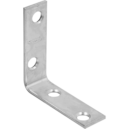 National Hardware National Hardware 2 in. H X 0.63 in. W X 0.08 in. D Zinc-Plated Steel Inside Corner Brace N266-361